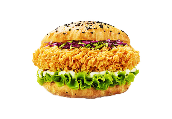 香辣鸡腿堡